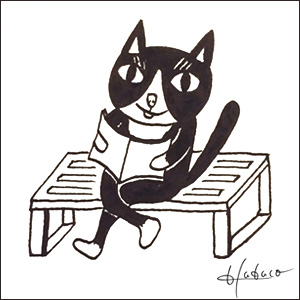 肌子の描いた猫のイラスト3