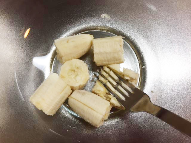 バナナケーキに入れるバナナ